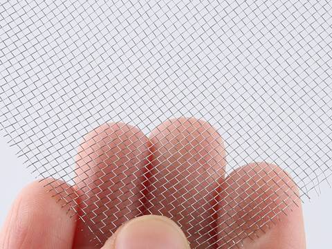 There is 304 stainless steel mesh sheet with different density.
