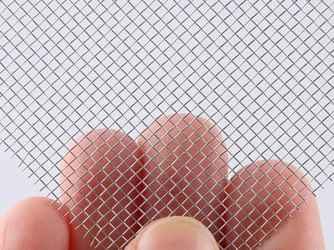 There is a aluminum alloy mesh sheet.